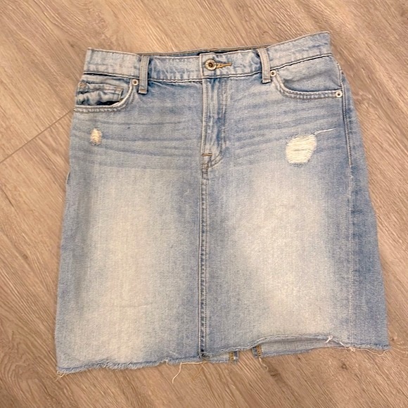 LUCKY BRAND Light wash denim skirt Sz 4 Sz 27 C9 - Picture 3 of 9